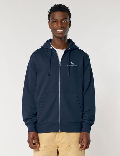 Sweat à capuche zippé unisexe
