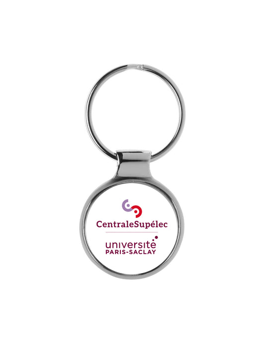 Porte-clés rond en métal